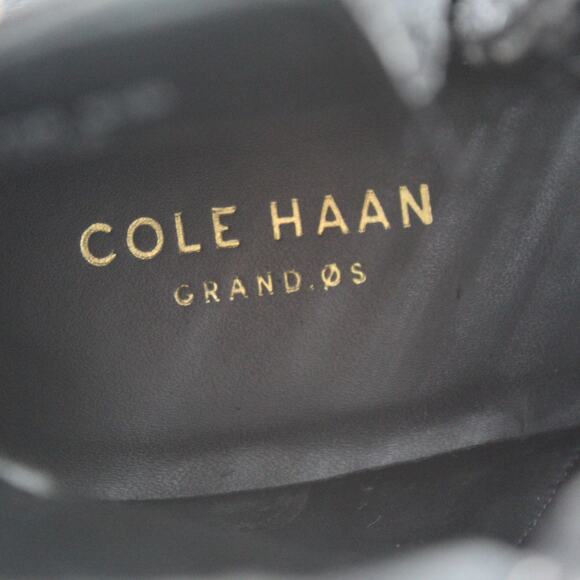 Cole Haan Grand Booties Womens 9.5 Black Leather Perforated Ankle Boots Comfort - Picture 9 of 13